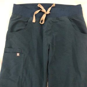 Kade cargo scrub pants Caribbean blue